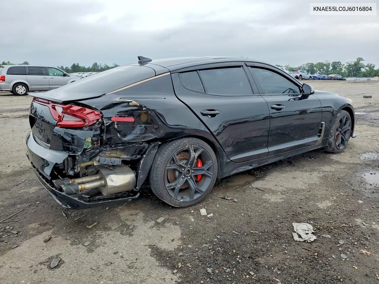 2018 Kia Stinger Gt2 VIN: KNAE55LC0J6016804 Lot: 54937656