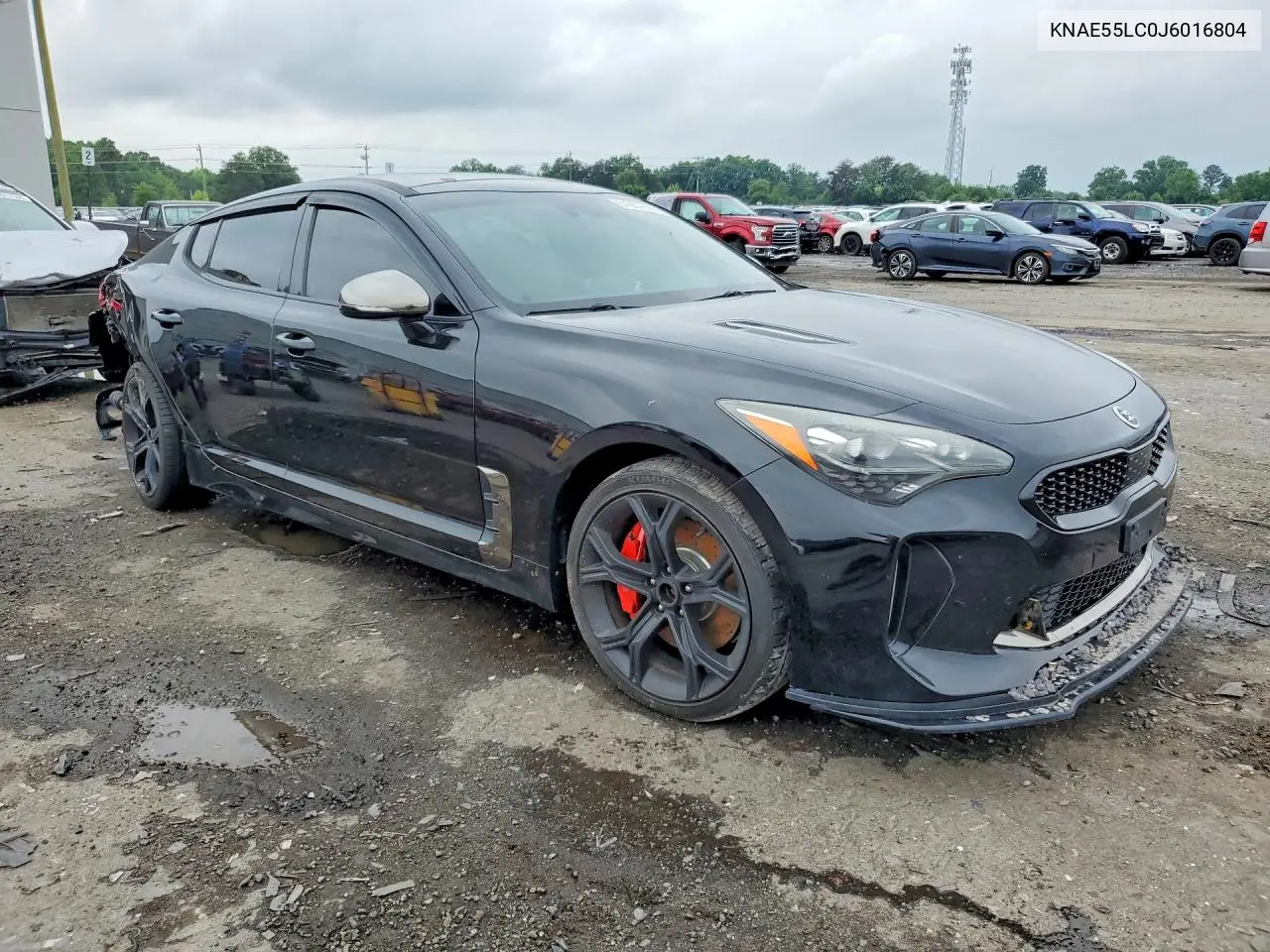 2018 Kia Stinger Gt2 VIN: KNAE55LC0J6016804 Lot: 54937656