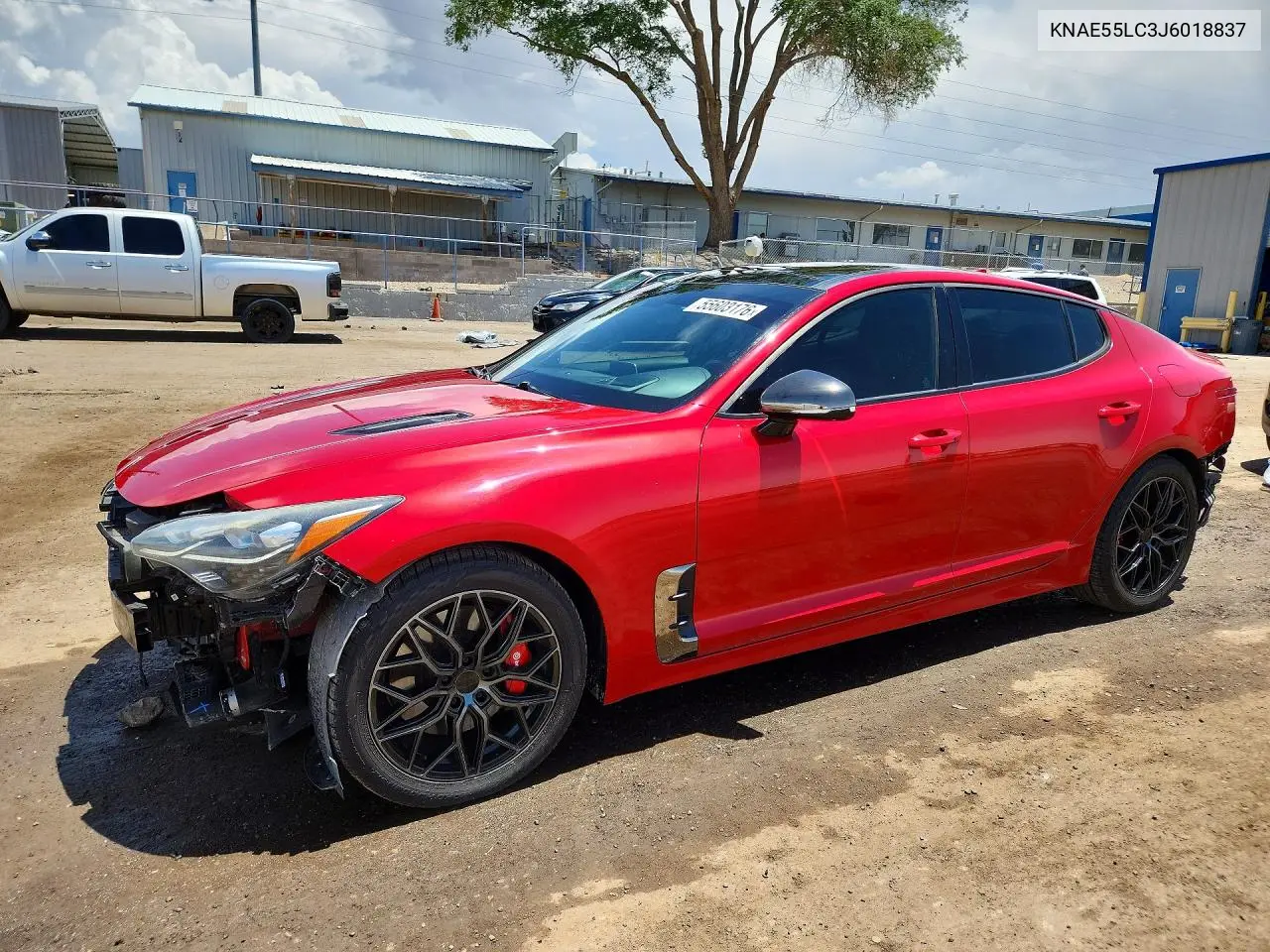 2018 Kia Stinger Gt2 VIN: KNAE55LC3J6018837 Lot: 55603176