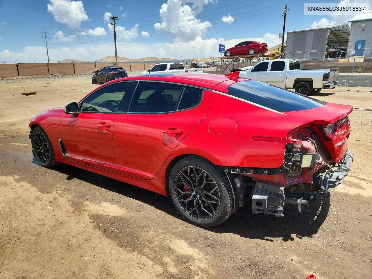 2018 Kia Stinger Gt2 VIN: KNAE55LC3J6018837 Lot: 55603176