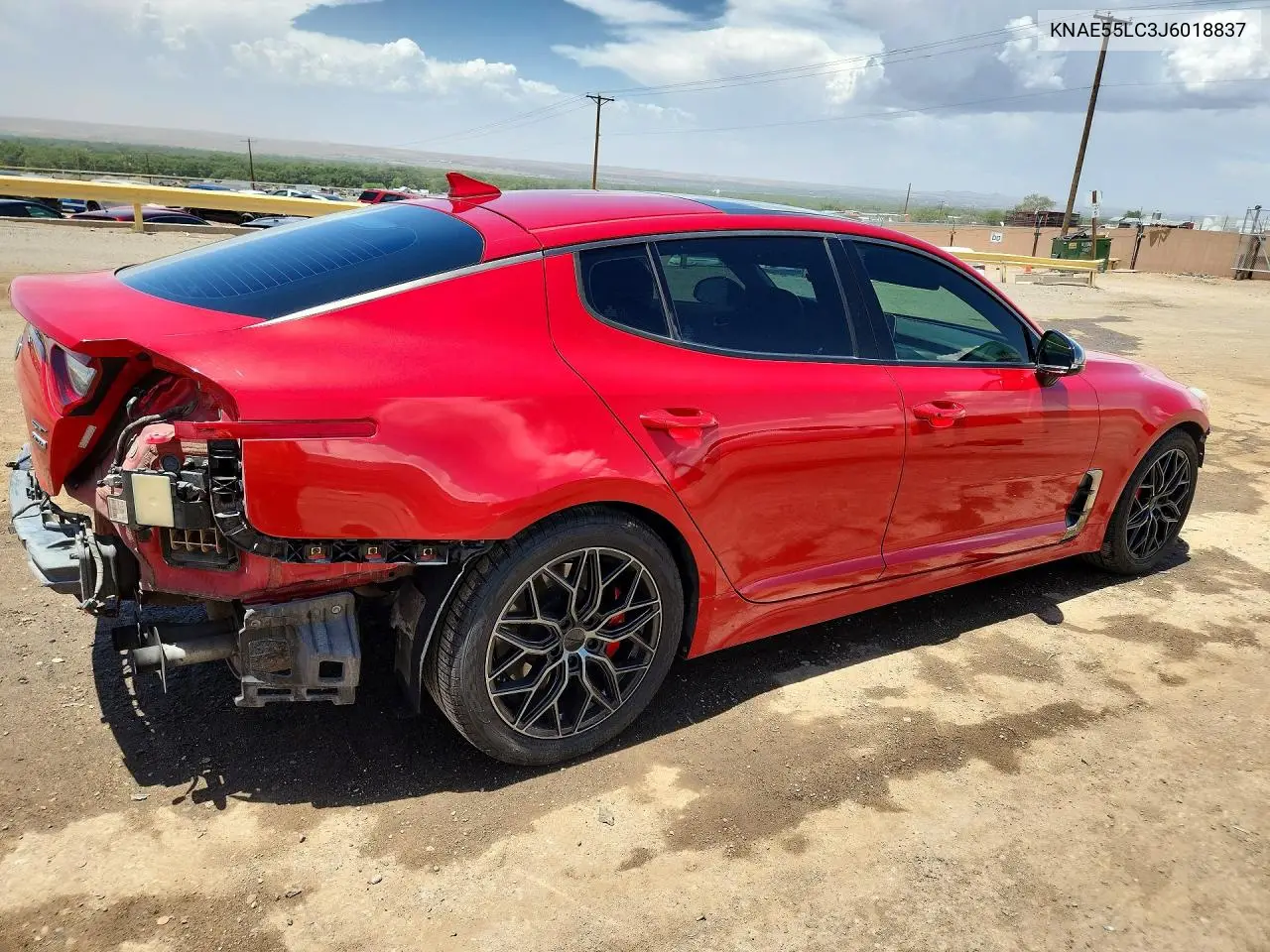2018 Kia Stinger Gt2 VIN: KNAE55LC3J6018837 Lot: 55603176