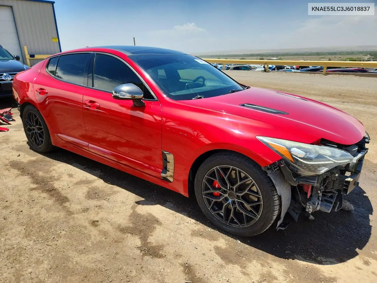 2018 Kia Stinger Gt2 VIN: KNAE55LC3J6018837 Lot: 55603176