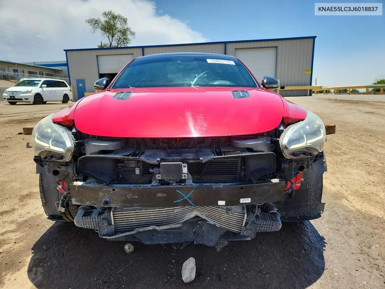 2018 Kia Stinger Gt2 VIN: KNAE55LC3J6018837 Lot: 55603176