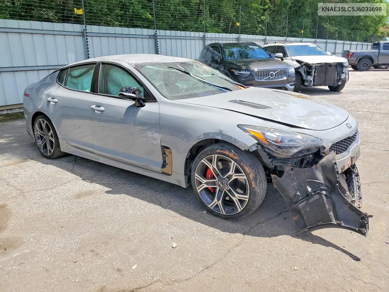 2018 Kia Stinger Gt VIN: KNAE35LC5J6033698 Lot: 55829616