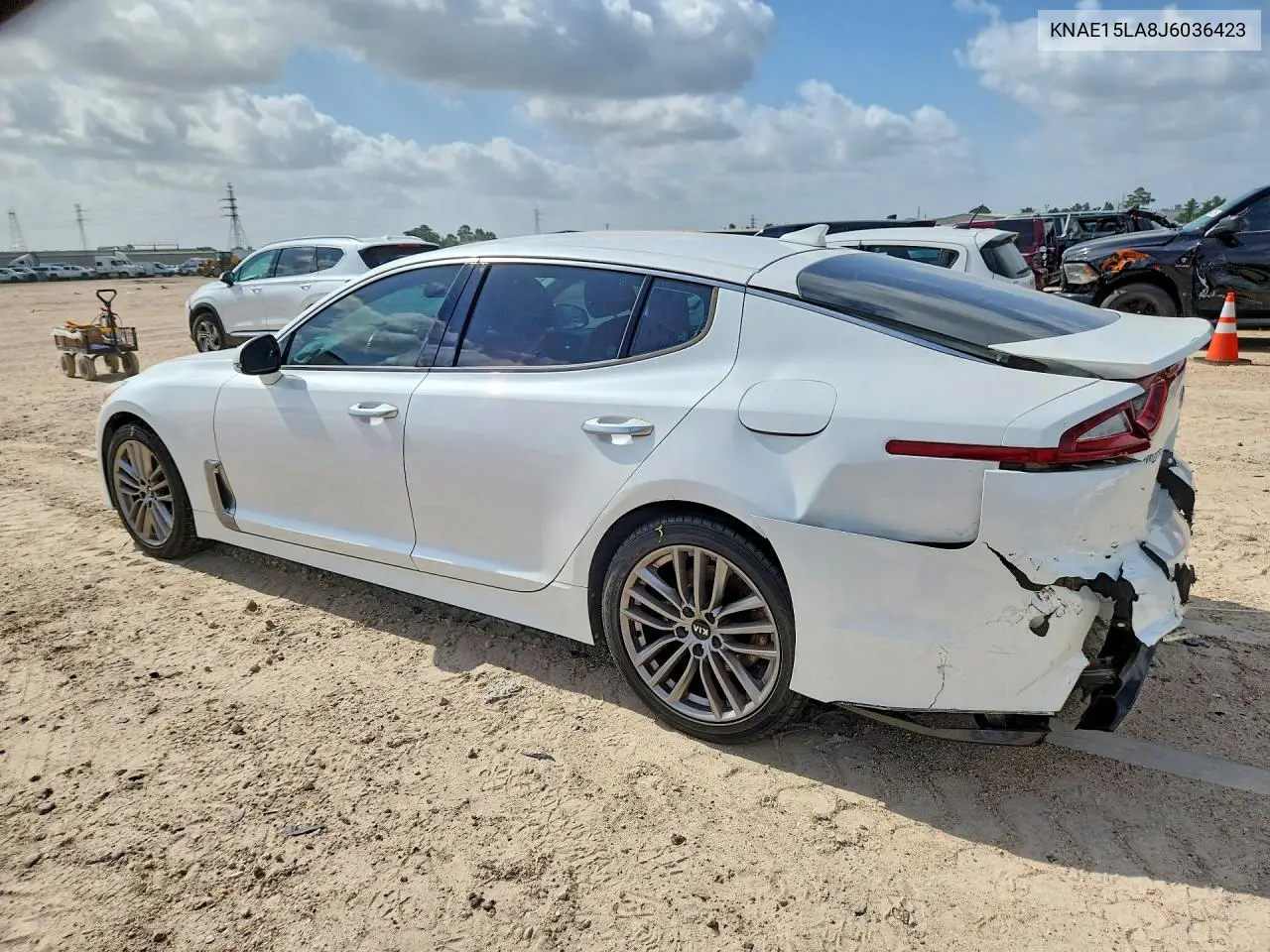 2018 Kia Stinger Base VIN: KNAE15LA8J6036423 Lot: 56405986