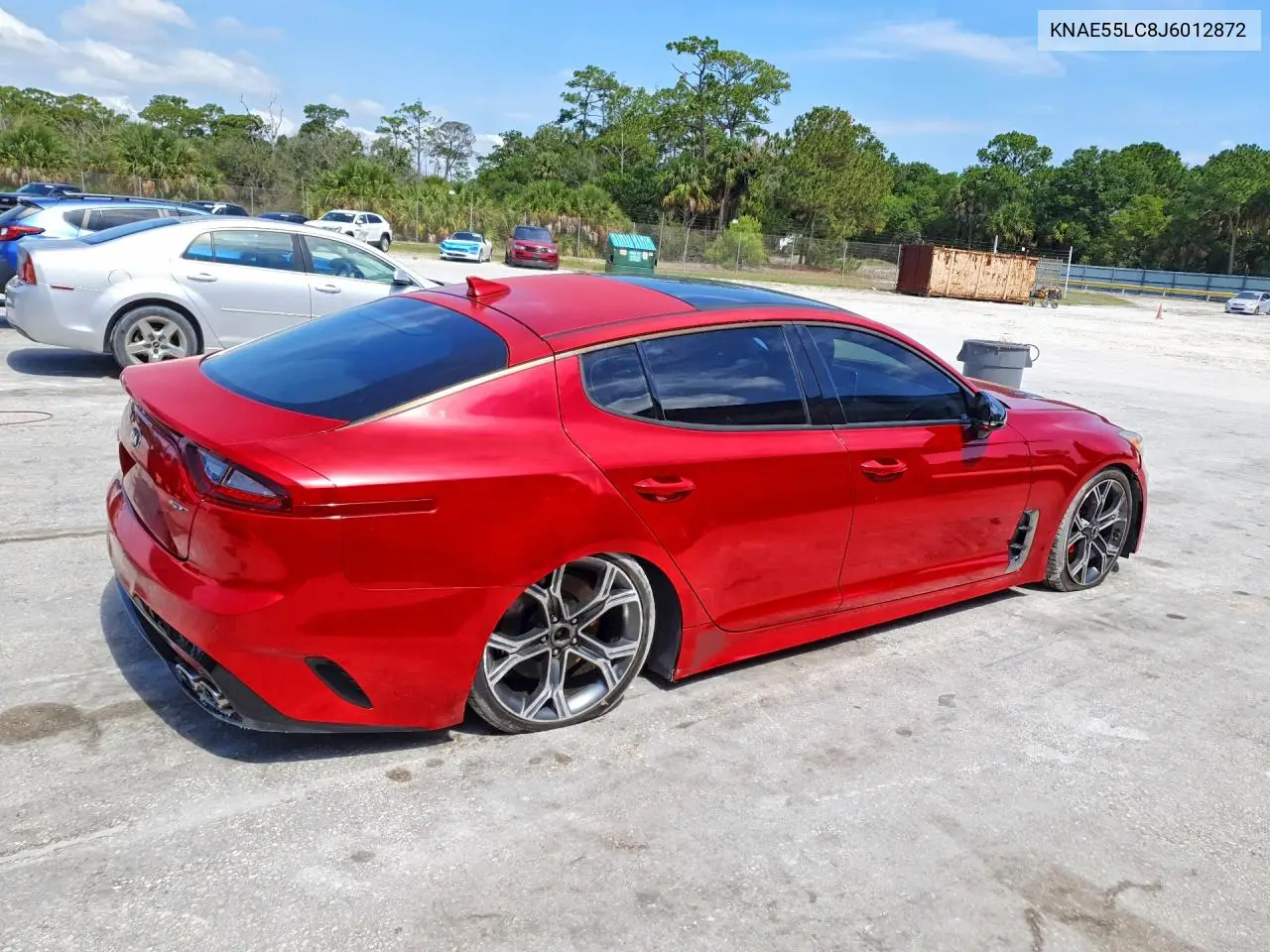 2018 Kia Stinger Gt2 VIN: KNAE55LC8J6012872 Lot: 56960066