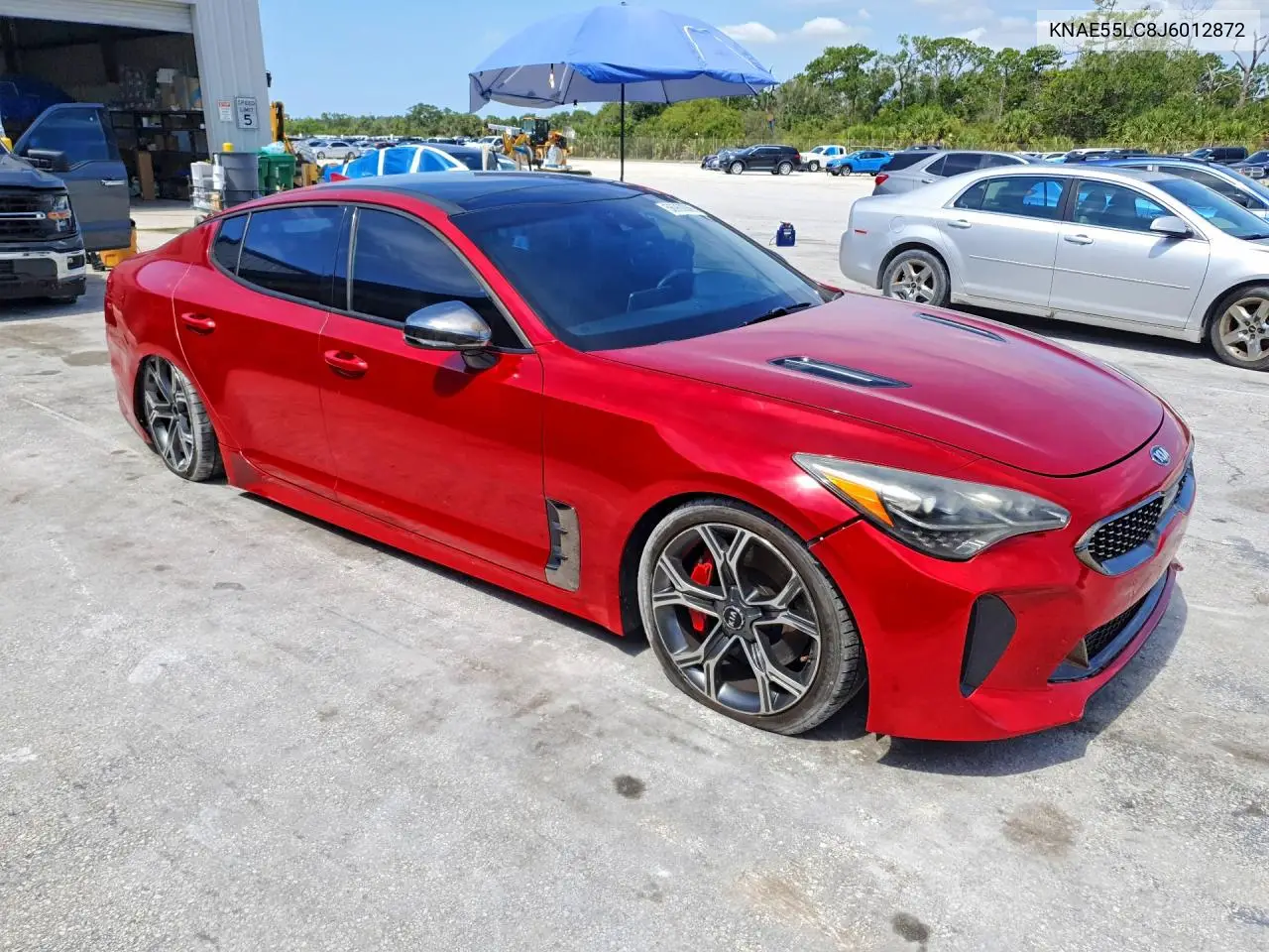 2018 Kia Stinger Gt2 VIN: KNAE55LC8J6012872 Lot: 56960066
