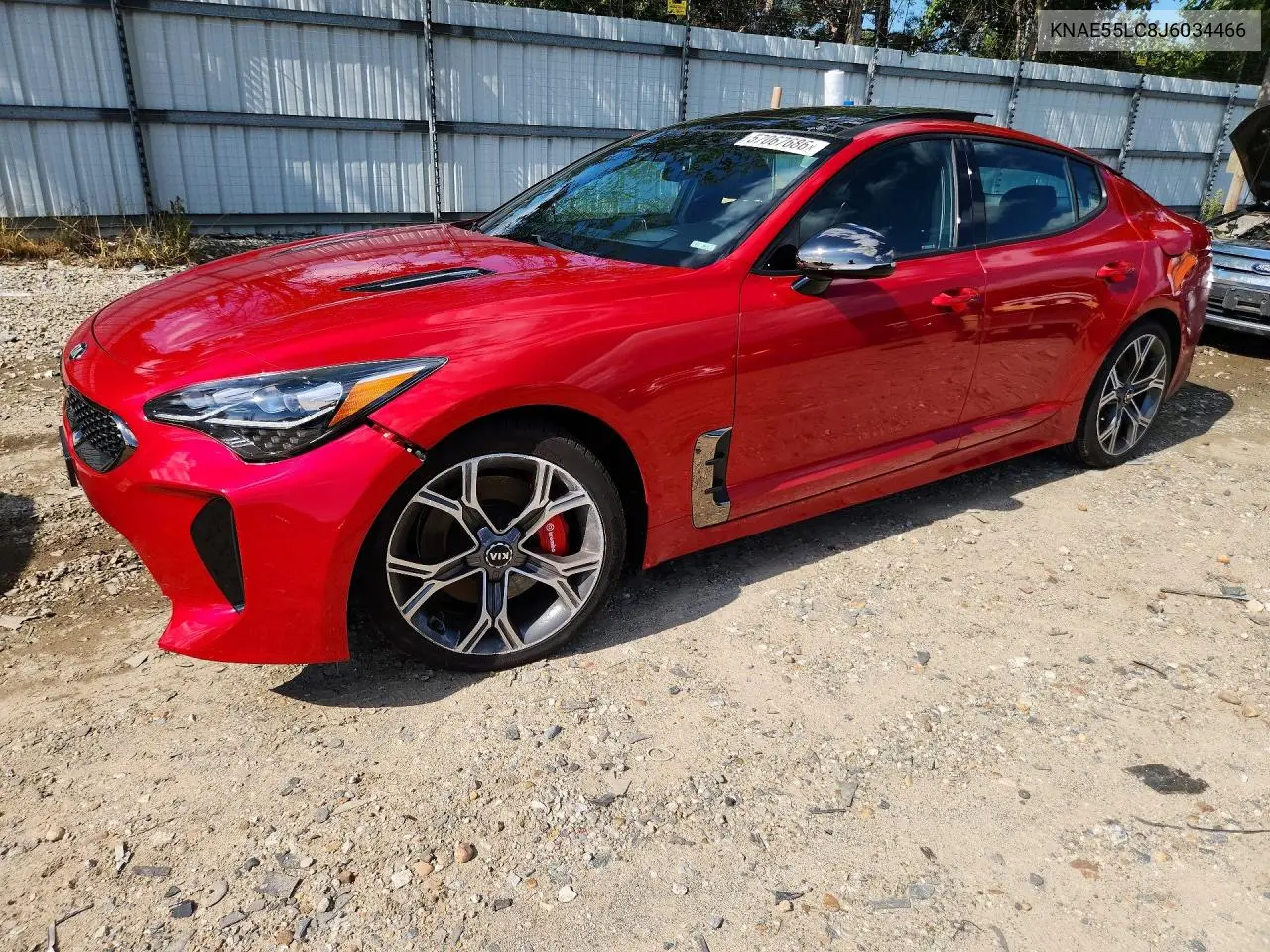 2018 Kia Stinger Gt2 VIN: KNAE55LC8J6034466 Lot: 57067686