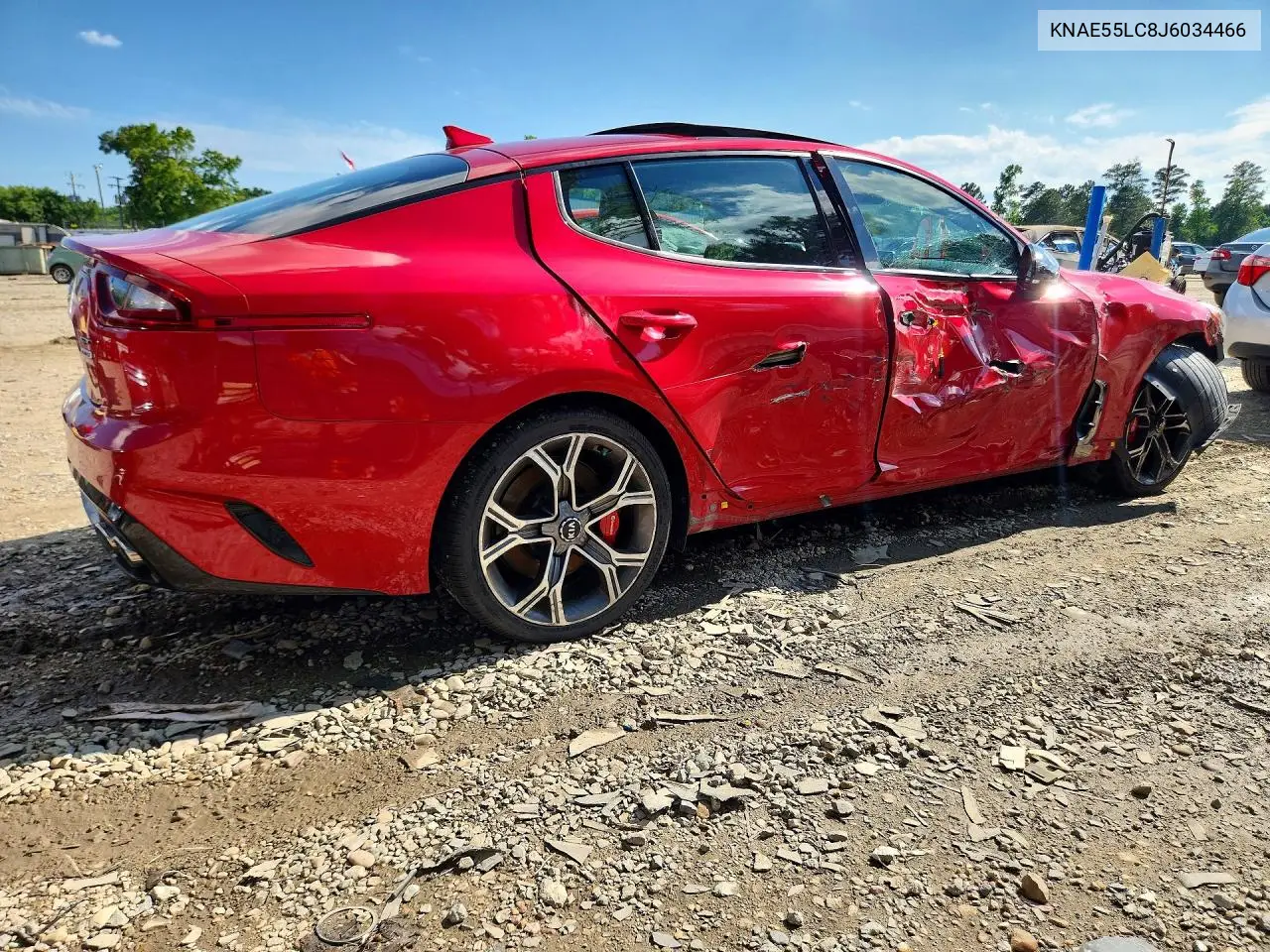 2018 Kia Stinger Gt2 VIN: KNAE55LC8J6034466 Lot: 57067686