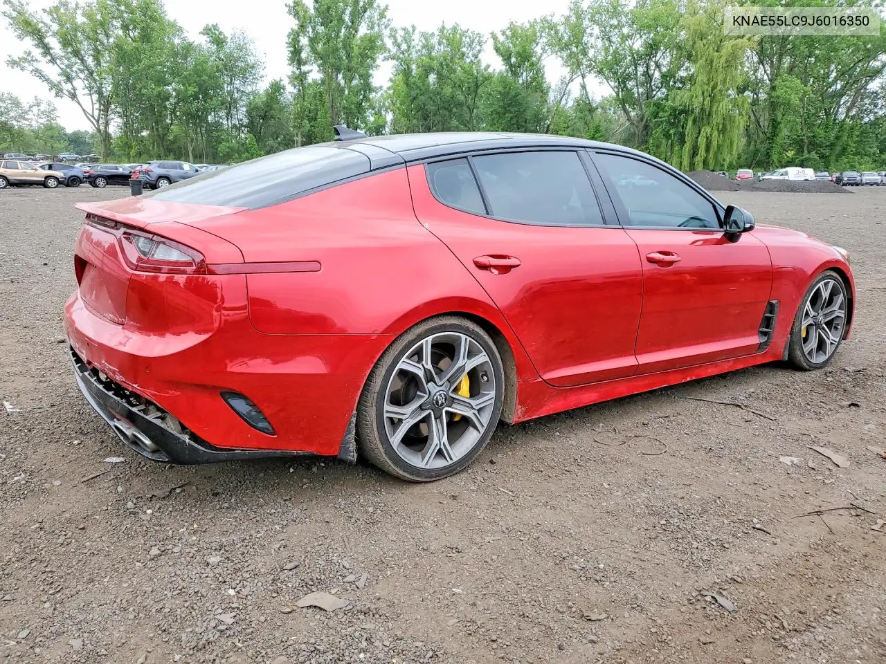 2018 Kia Stinger Gt2 VIN: KNAE55LC9J6016350 Lot: 58109586