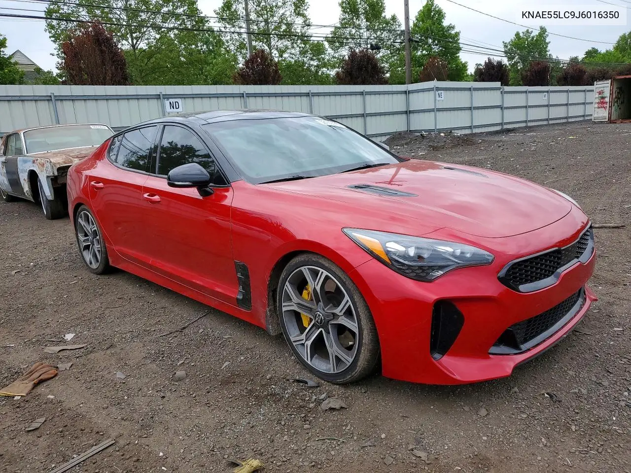 2018 Kia Stinger Gt2 VIN: KNAE55LC9J6016350 Lot: 58109586