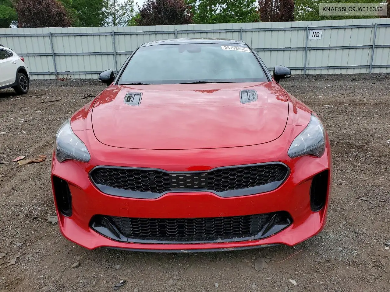 2018 Kia Stinger Gt2 VIN: KNAE55LC9J6016350 Lot: 58109586