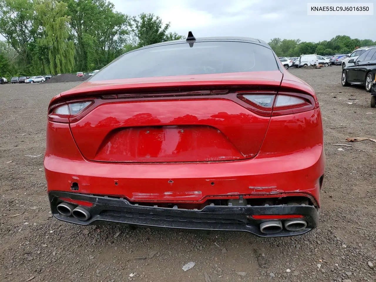 2018 Kia Stinger Gt2 VIN: KNAE55LC9J6016350 Lot: 58109586