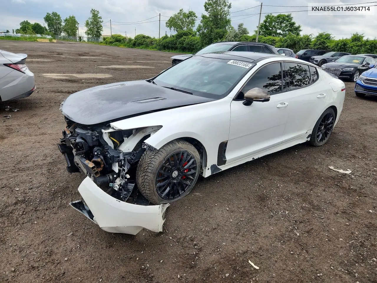 2018 Kia Stinger Gt2 VIN: KNAE55LC1J6034714 Lot: 58823166