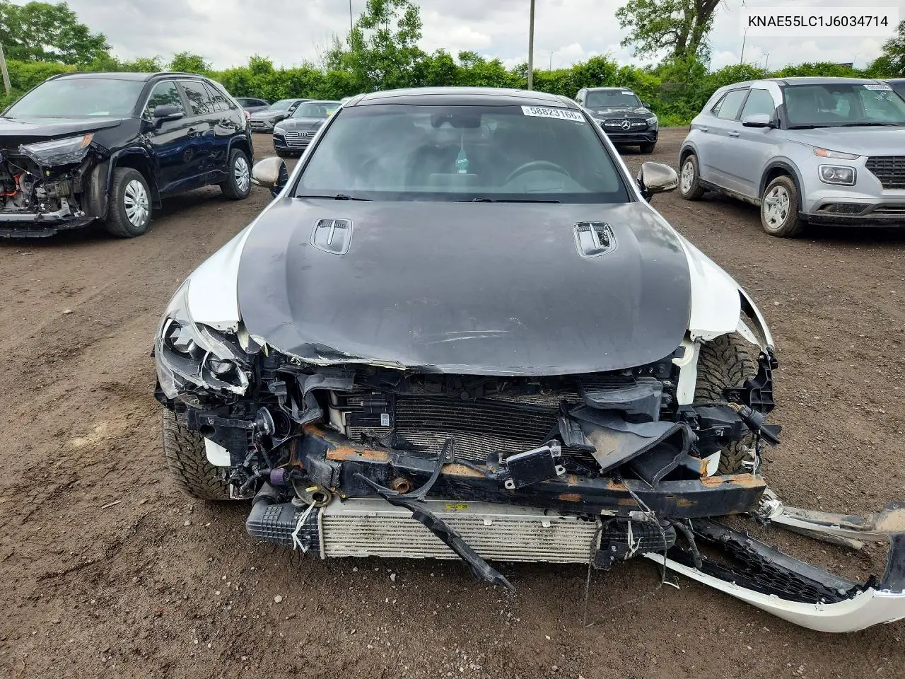 2018 Kia Stinger Gt2 VIN: KNAE55LC1J6034714 Lot: 58823166
