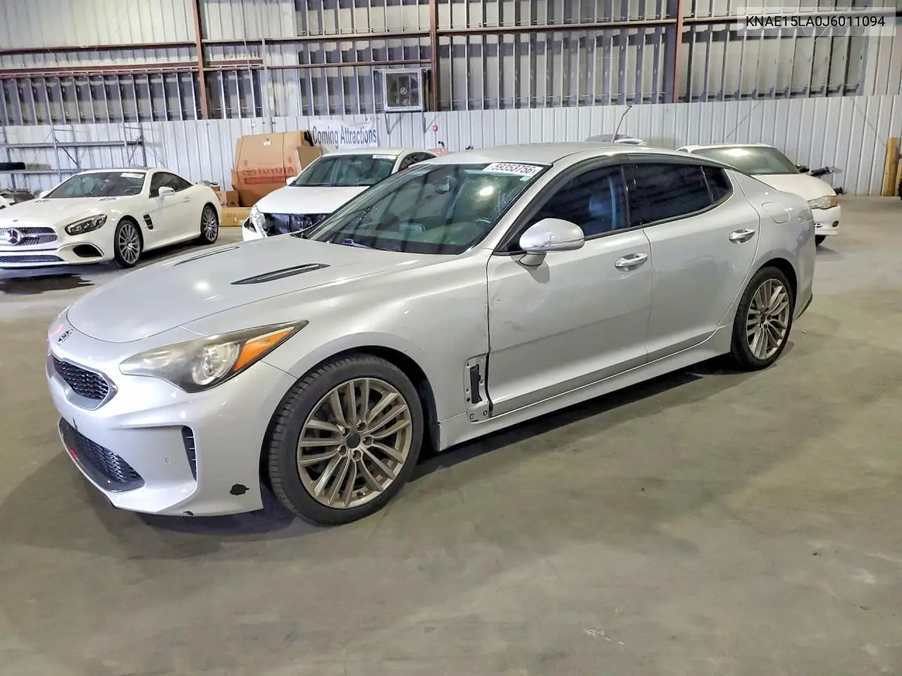 2018 Kia Stinger Base VIN: KNAE15LA0J6011094 Lot: 59353756