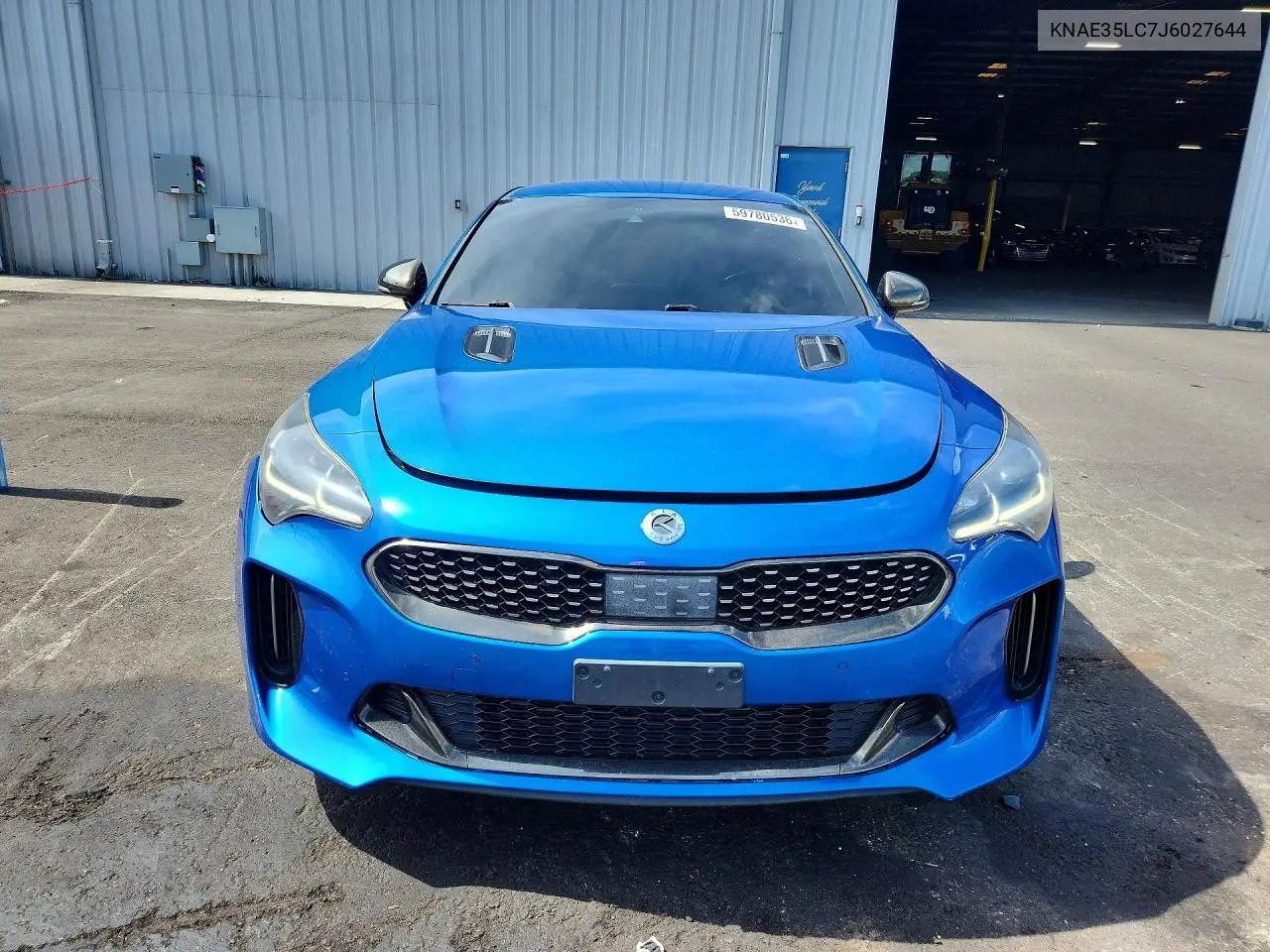 2018 Kia Stinger Gt VIN: KNAE35LC7J6027644 Lot: 59780536