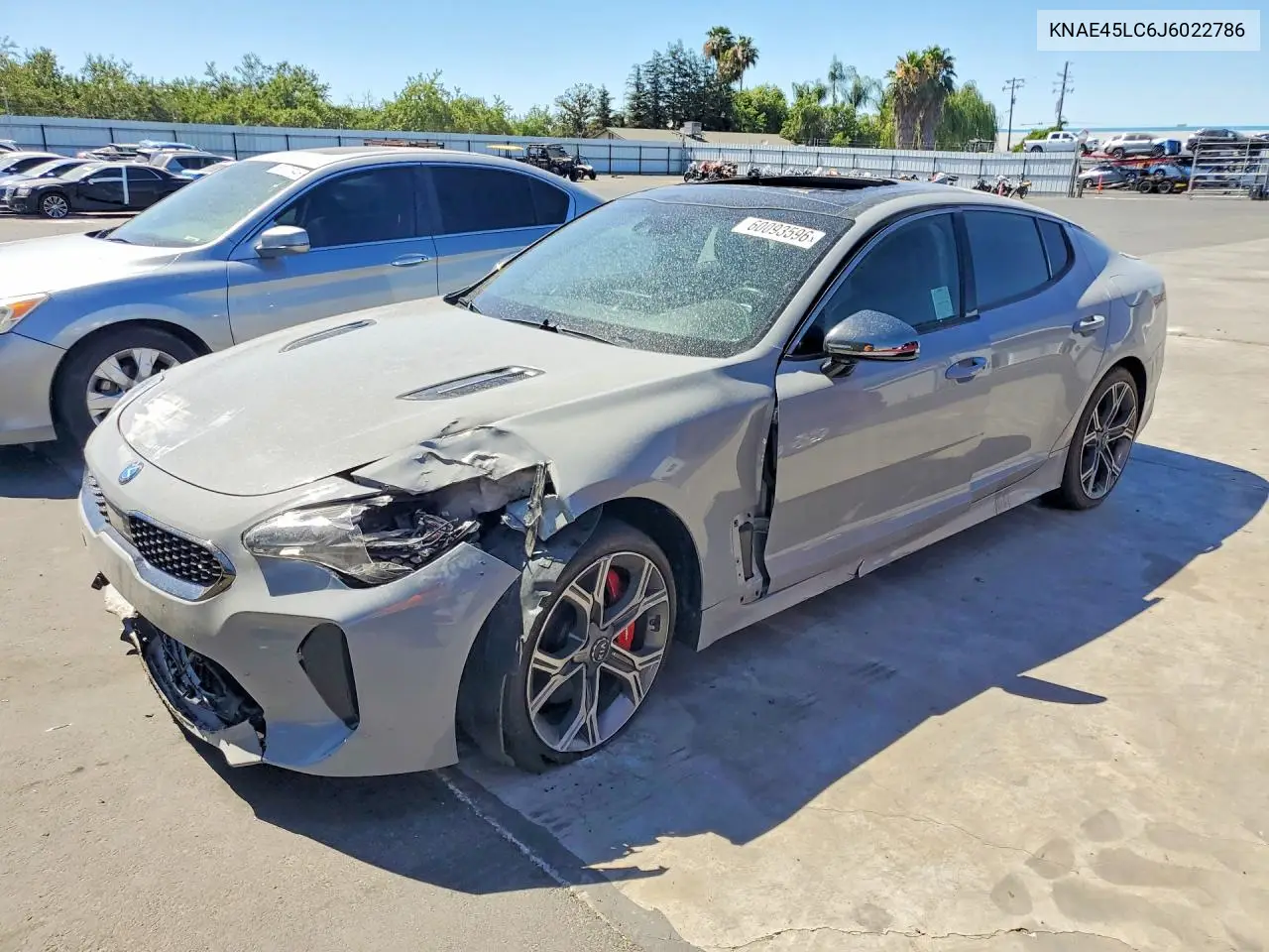2018 Kia Stinger Gt1 VIN: KNAE45LC6J6022786 Lot: 60093596