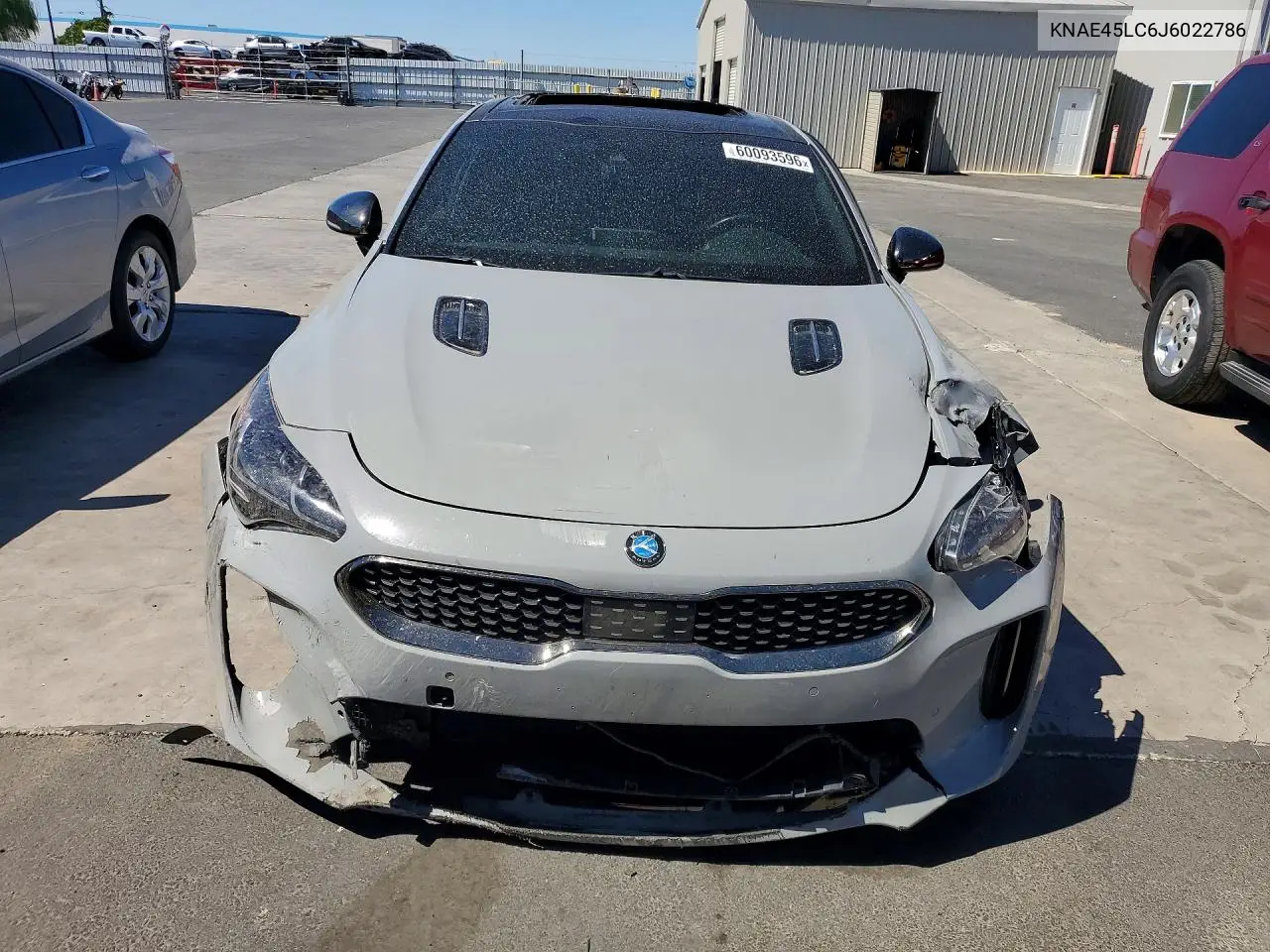2018 Kia Stinger Gt1 VIN: KNAE45LC6J6022786 Lot: 60093596