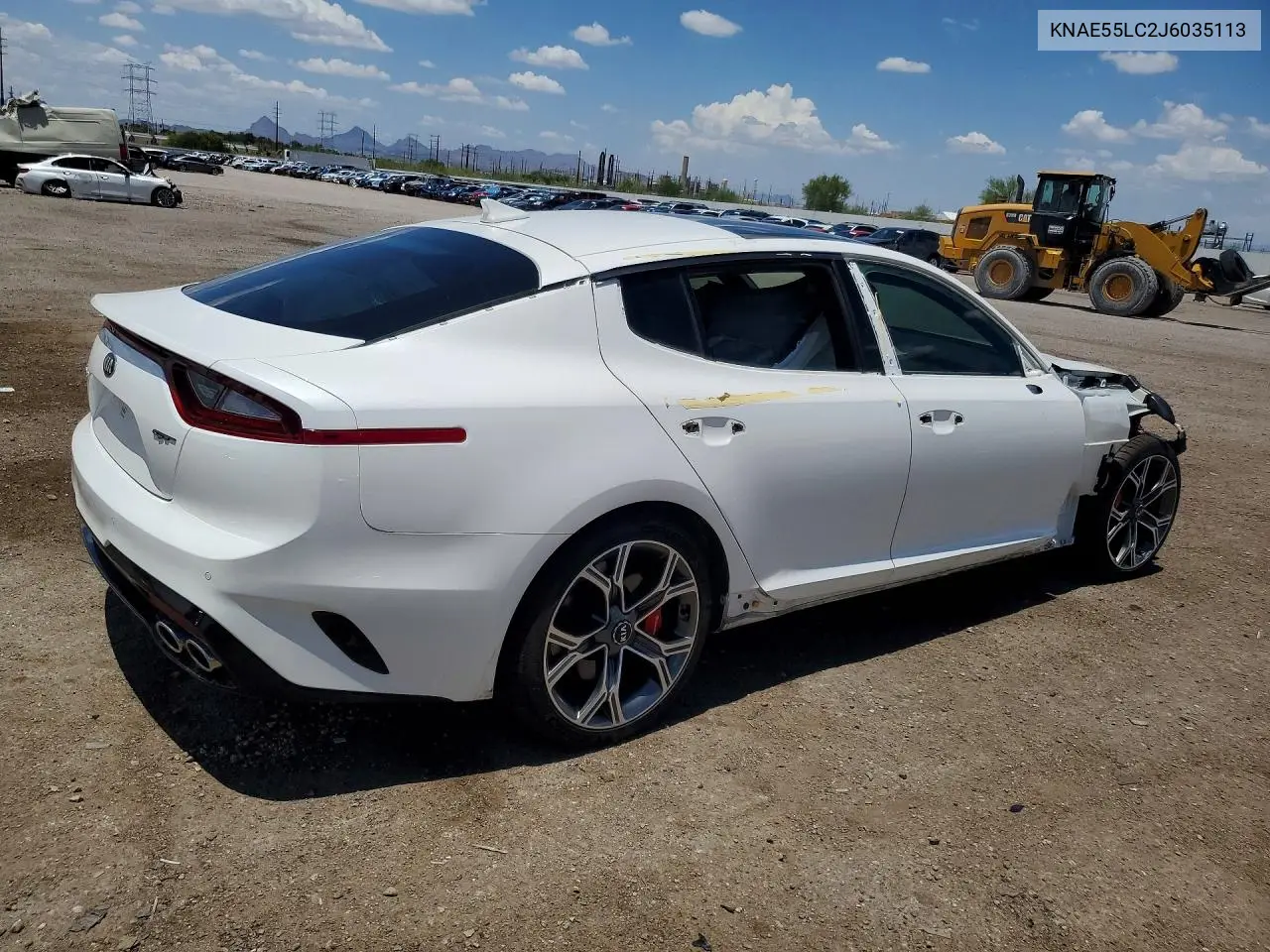 2018 Kia Stinger Gt2 VIN: KNAE55LC2J6035113 Lot: 60640576