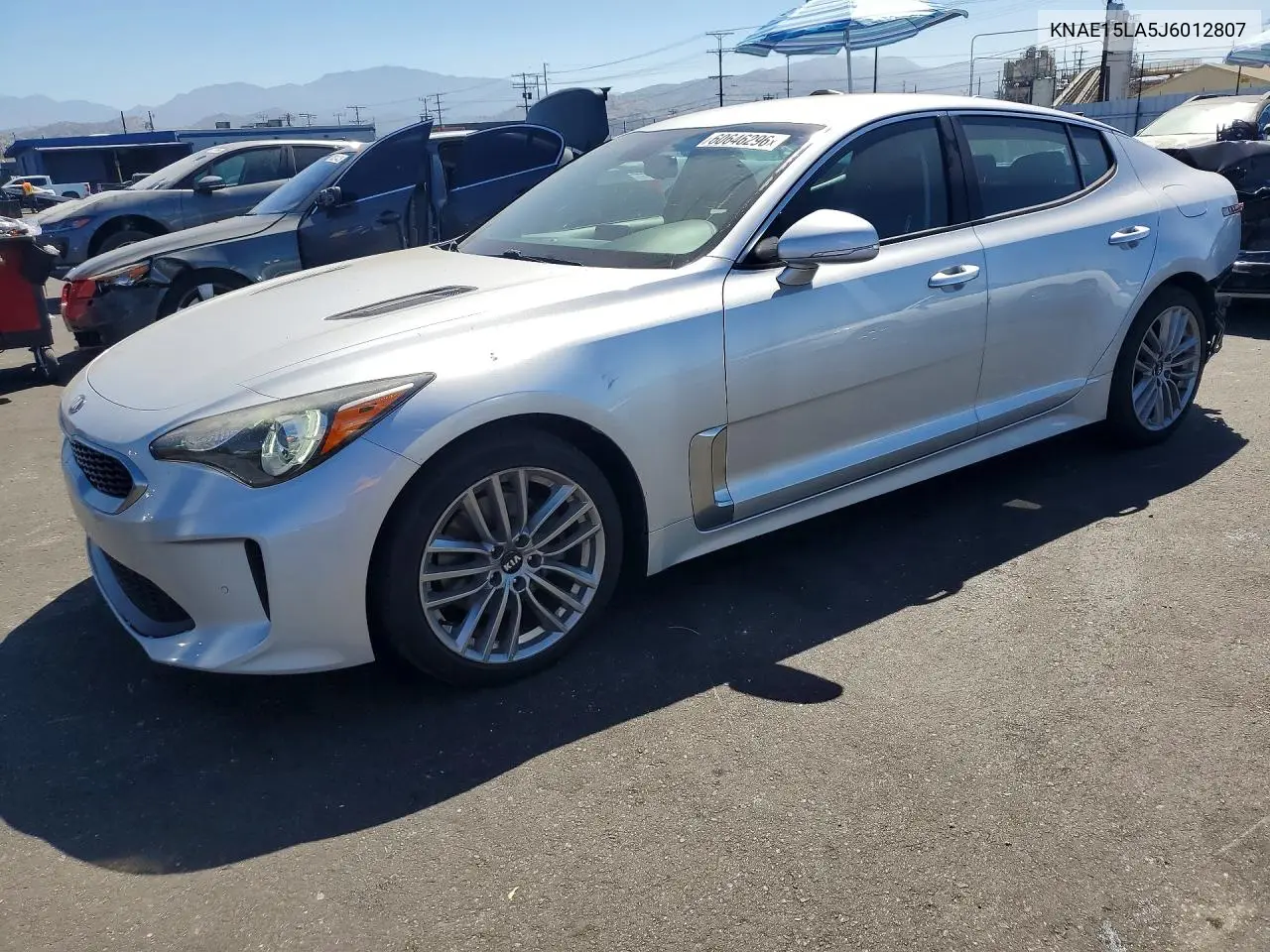 2018 Kia Stinger Base VIN: KNAE15LA5J6012807 Lot: 60646296