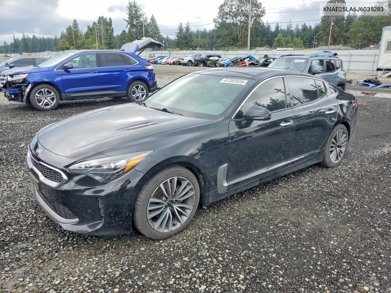 2018 Kia Stinger Premium VIN: KNAE25LA6J6035283 Lot: 61202826