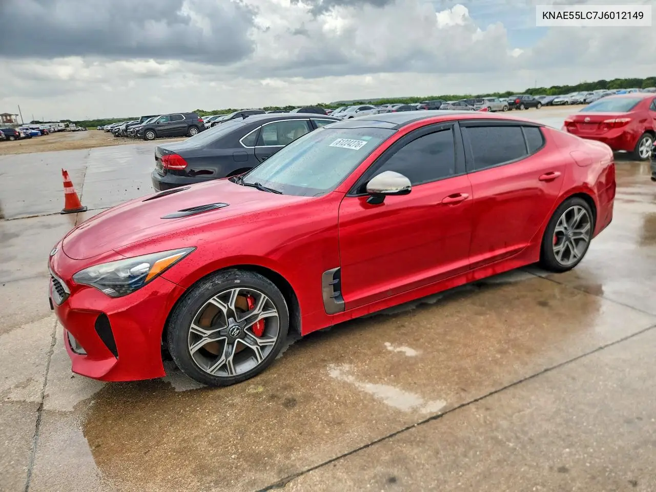 2018 Kia Stinger Gt2 VIN: KNAE55LC7J6012149 Lot: 61224276