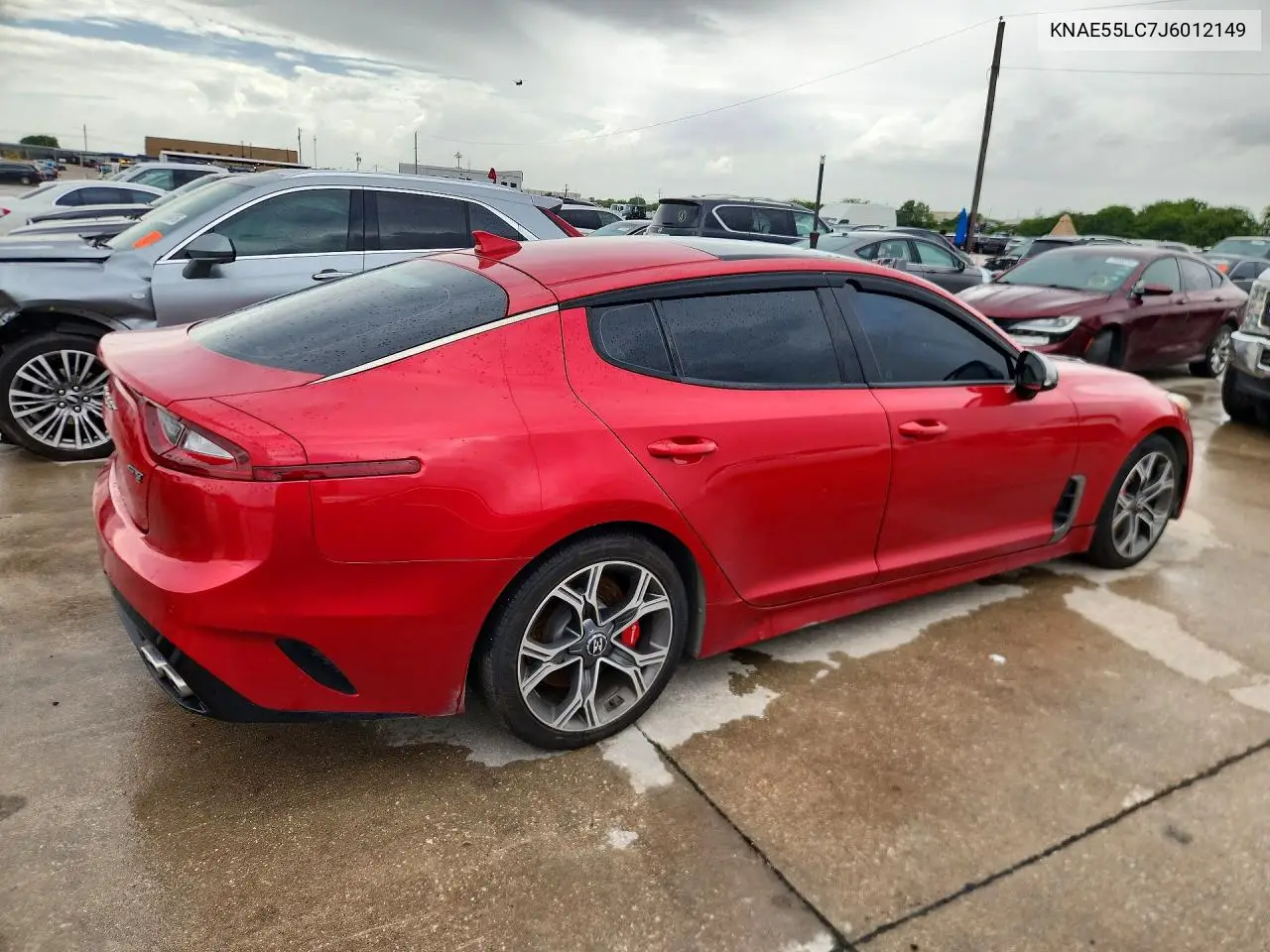 2018 Kia Stinger Gt2 VIN: KNAE55LC7J6012149 Lot: 61224276