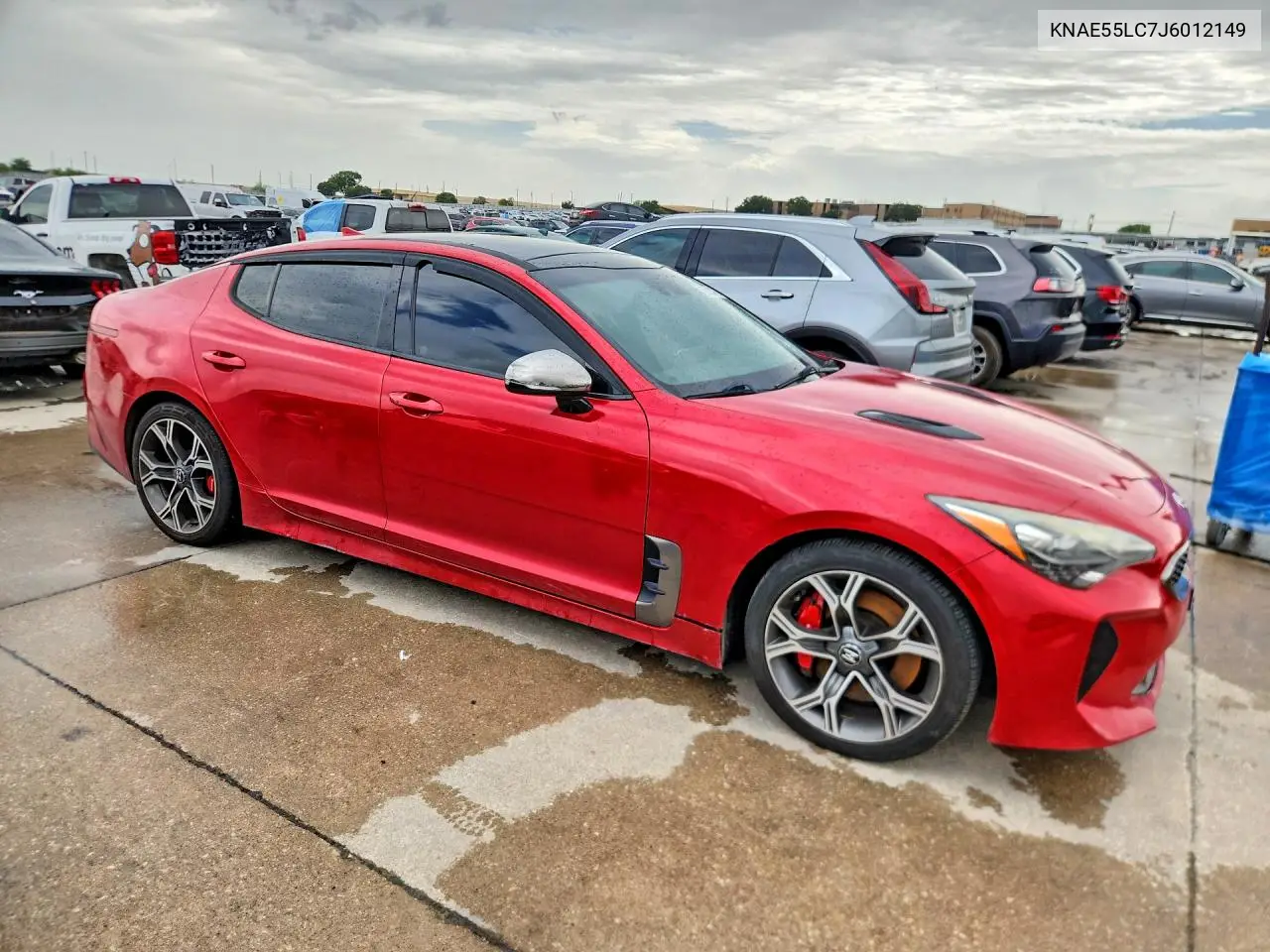2018 Kia Stinger Gt2 VIN: KNAE55LC7J6012149 Lot: 61224276