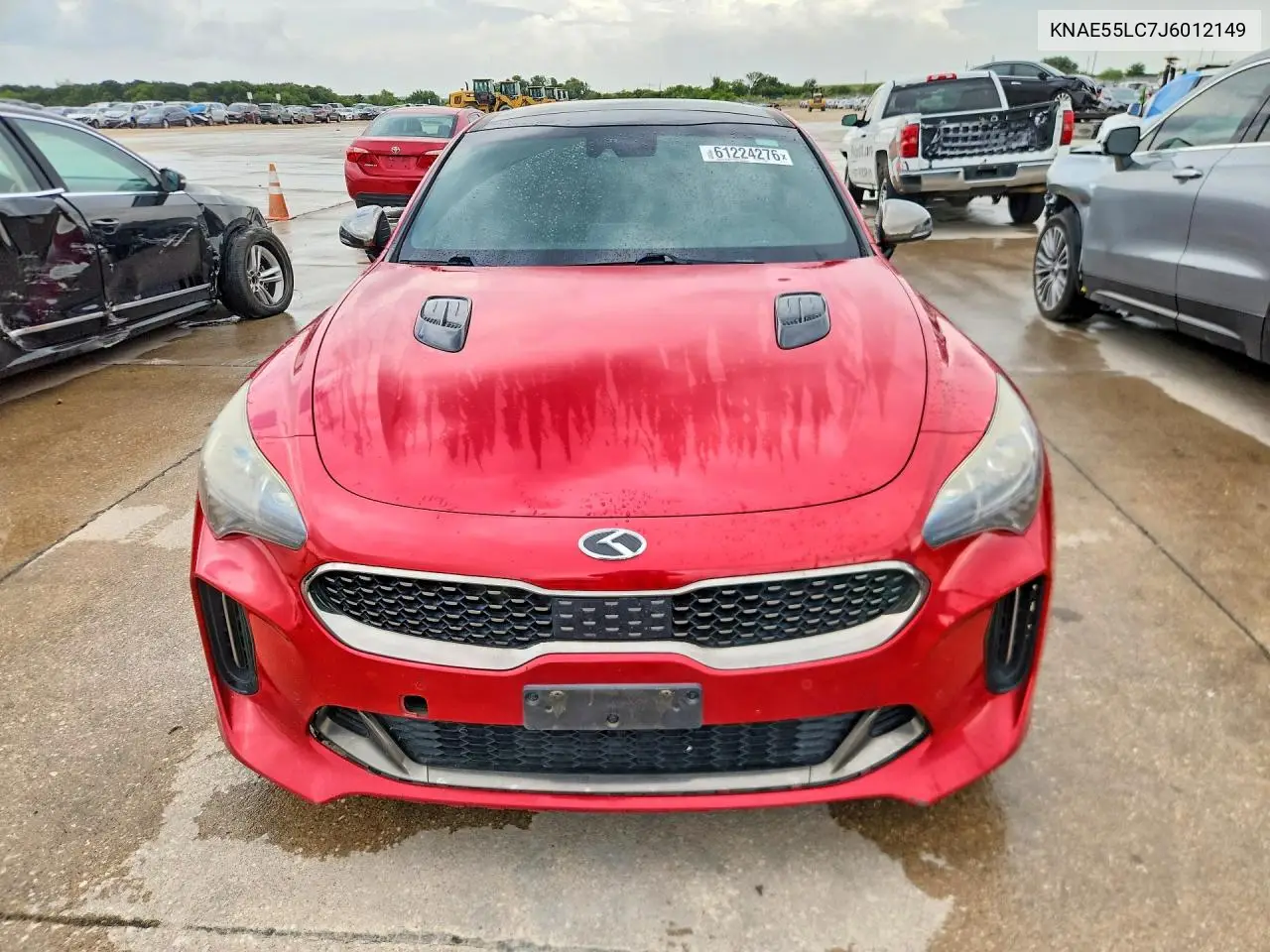 2018 Kia Stinger Gt2 VIN: KNAE55LC7J6012149 Lot: 61224276