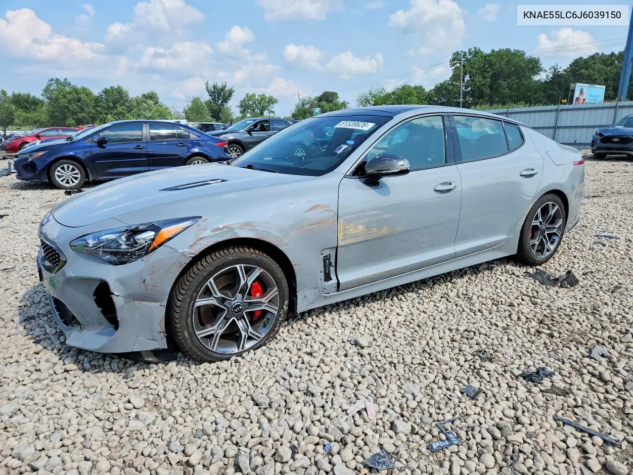 2018 Kia Stinger Gt2 VIN: KNAE55LC6J6039150 Lot: 61539626