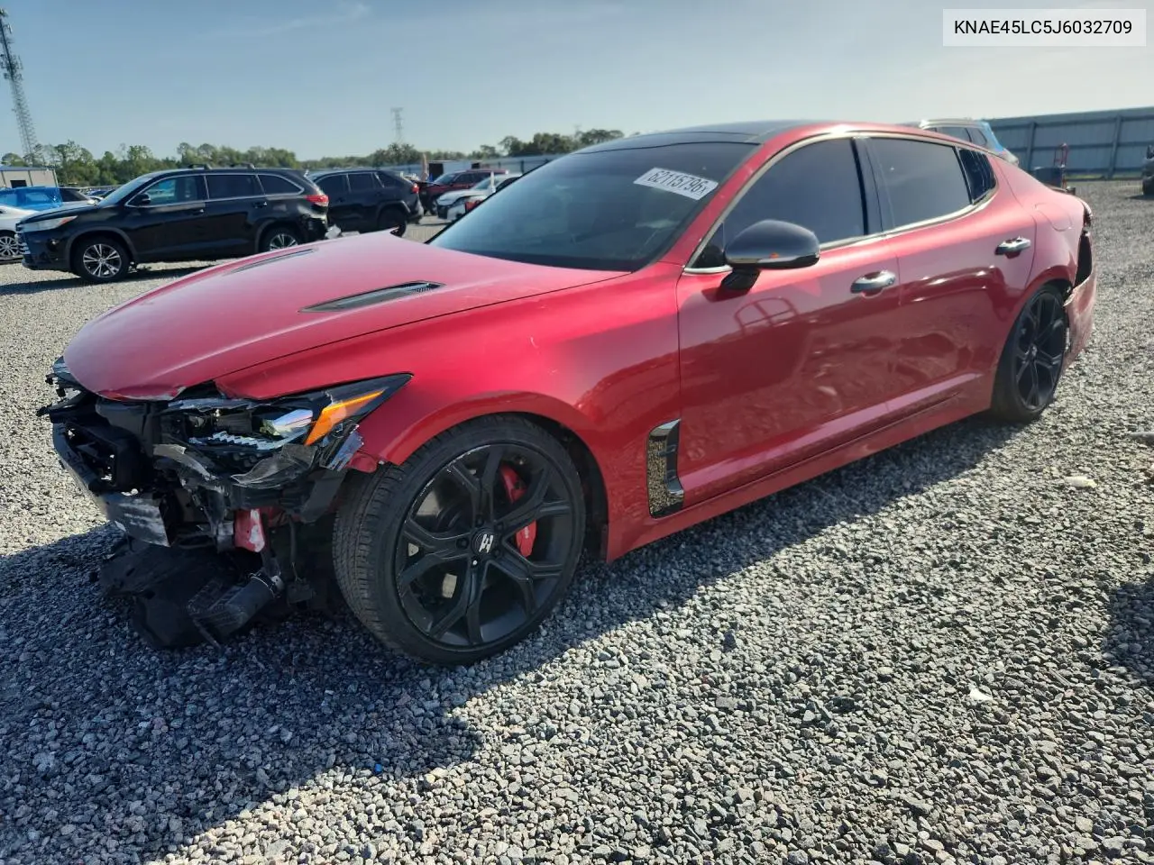 2018 Kia Stinger Gt1 VIN: KNAE45LC5J6032709 Lot: 62115796