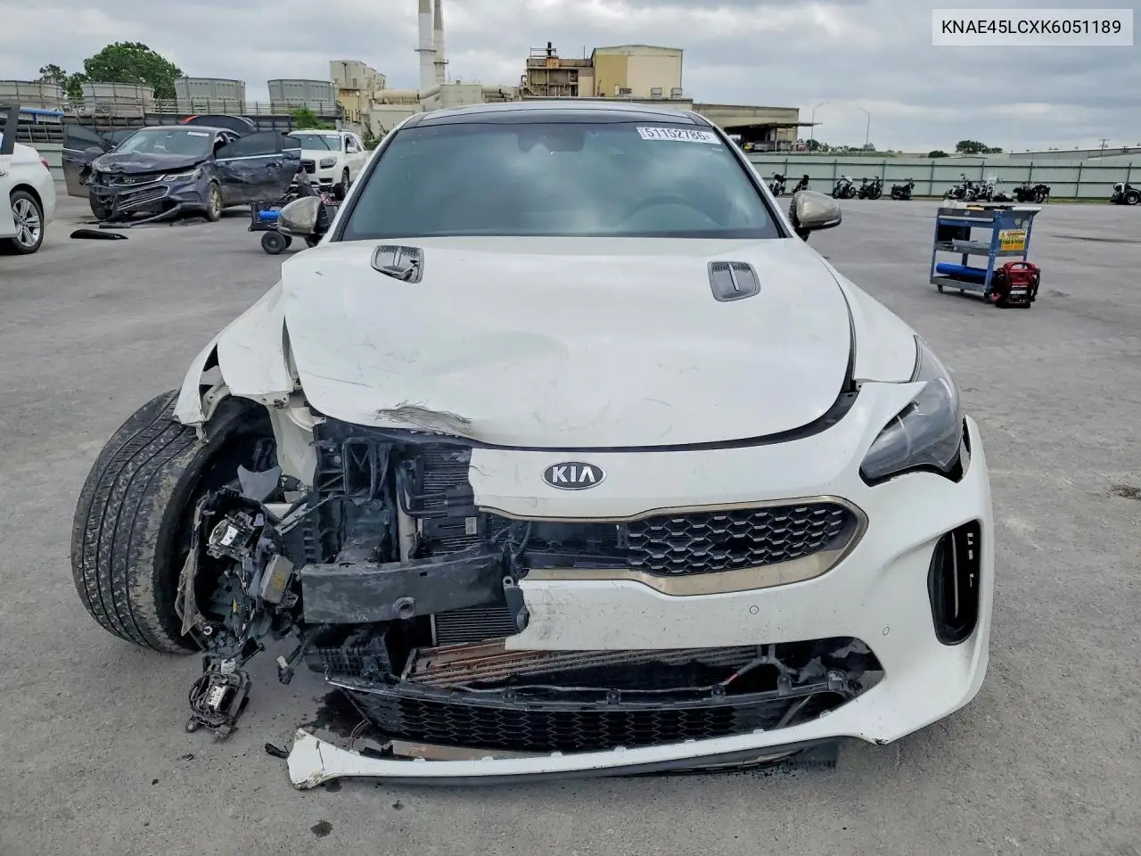 2019 Kia Stinger Gt1 VIN: KNAE45LCXK6051189 Lot: 51152786