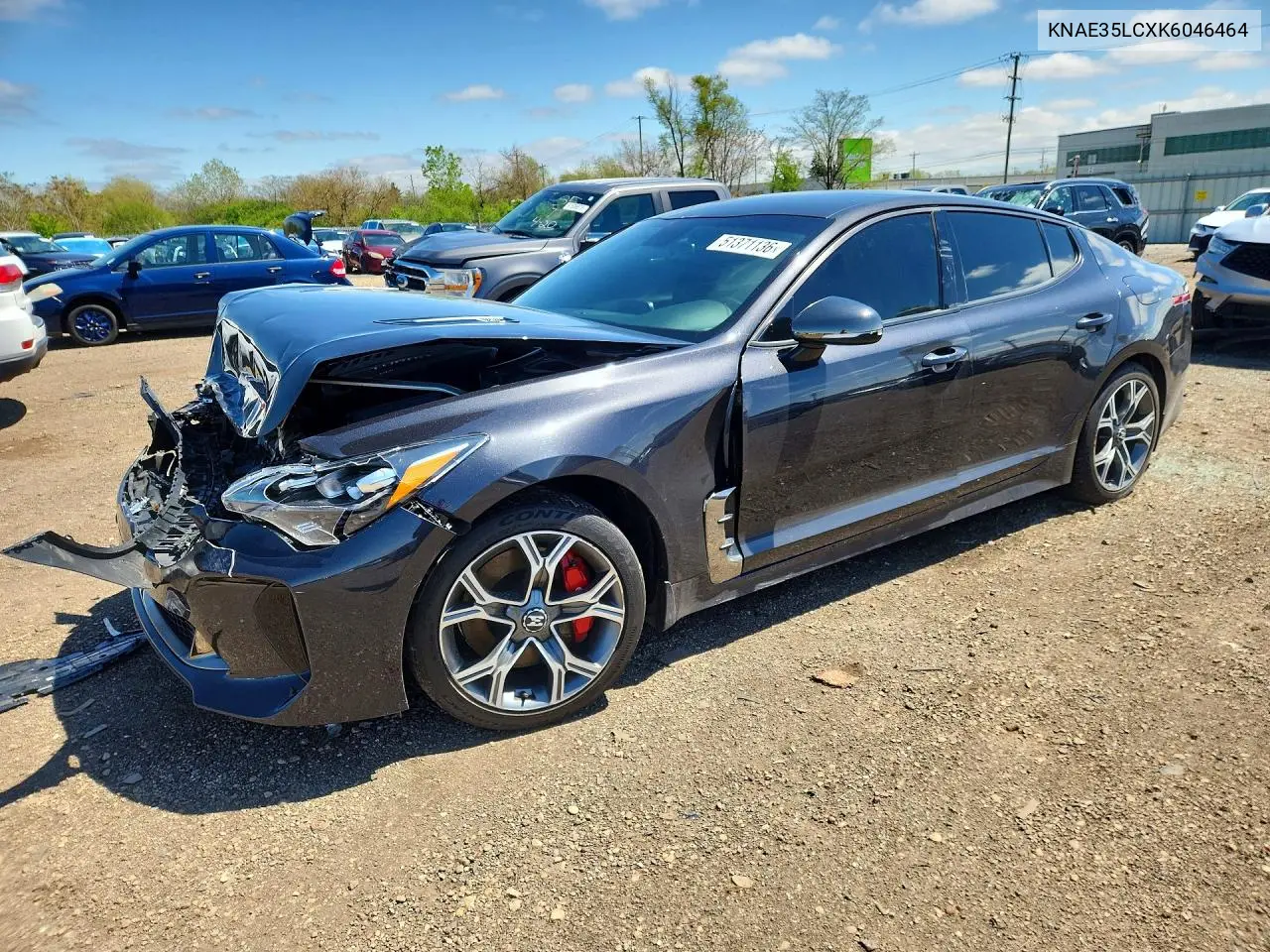 2019 Kia Stinger Gt VIN: KNAE35LCXK6046464 Lot: 51371136