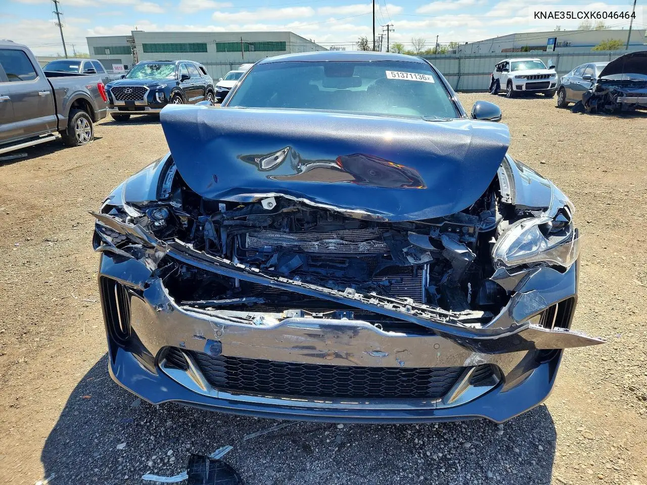 2019 Kia Stinger Gt VIN: KNAE35LCXK6046464 Lot: 51371136