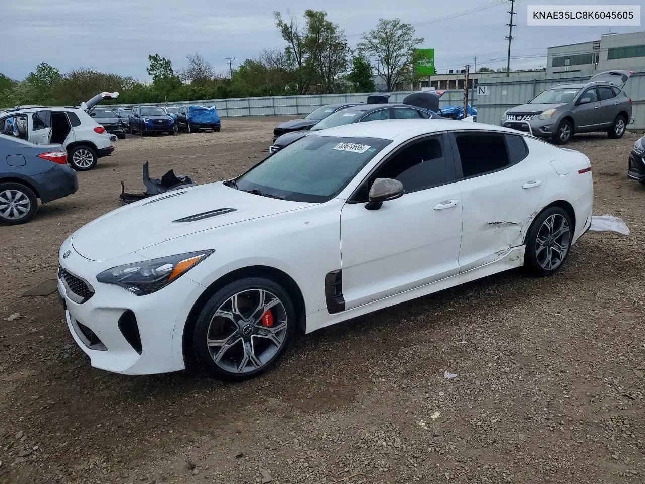 2019 Kia Stinger Gt VIN: KNAE35LC8K6045605 Lot: 53624666