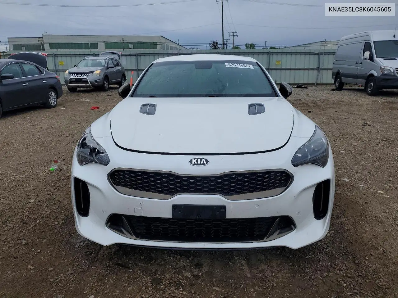 2019 Kia Stinger Gt VIN: KNAE35LC8K6045605 Lot: 53624666