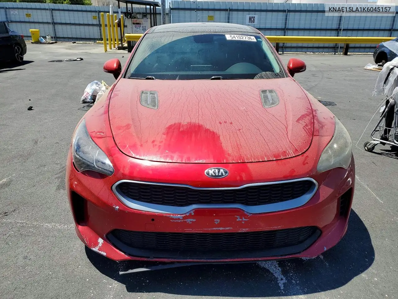 2019 Kia Stinger Base VIN: KNAE15LA1K6045157 Lot: 54102736