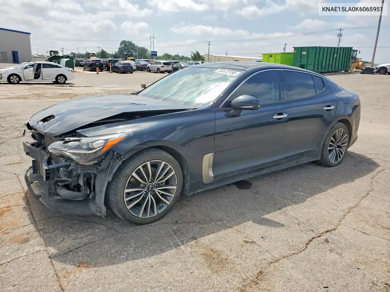 2019 Kia Stinger Base VIN: KNAE15LA0K6065951 Lot: 55572156
