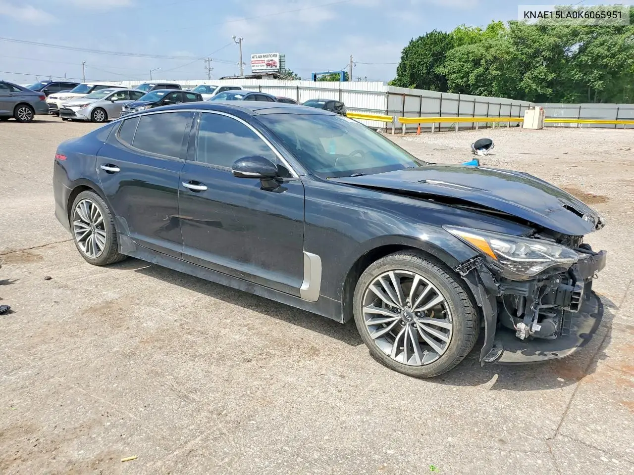 2019 Kia Stinger Base VIN: KNAE15LA0K6065951 Lot: 55572156