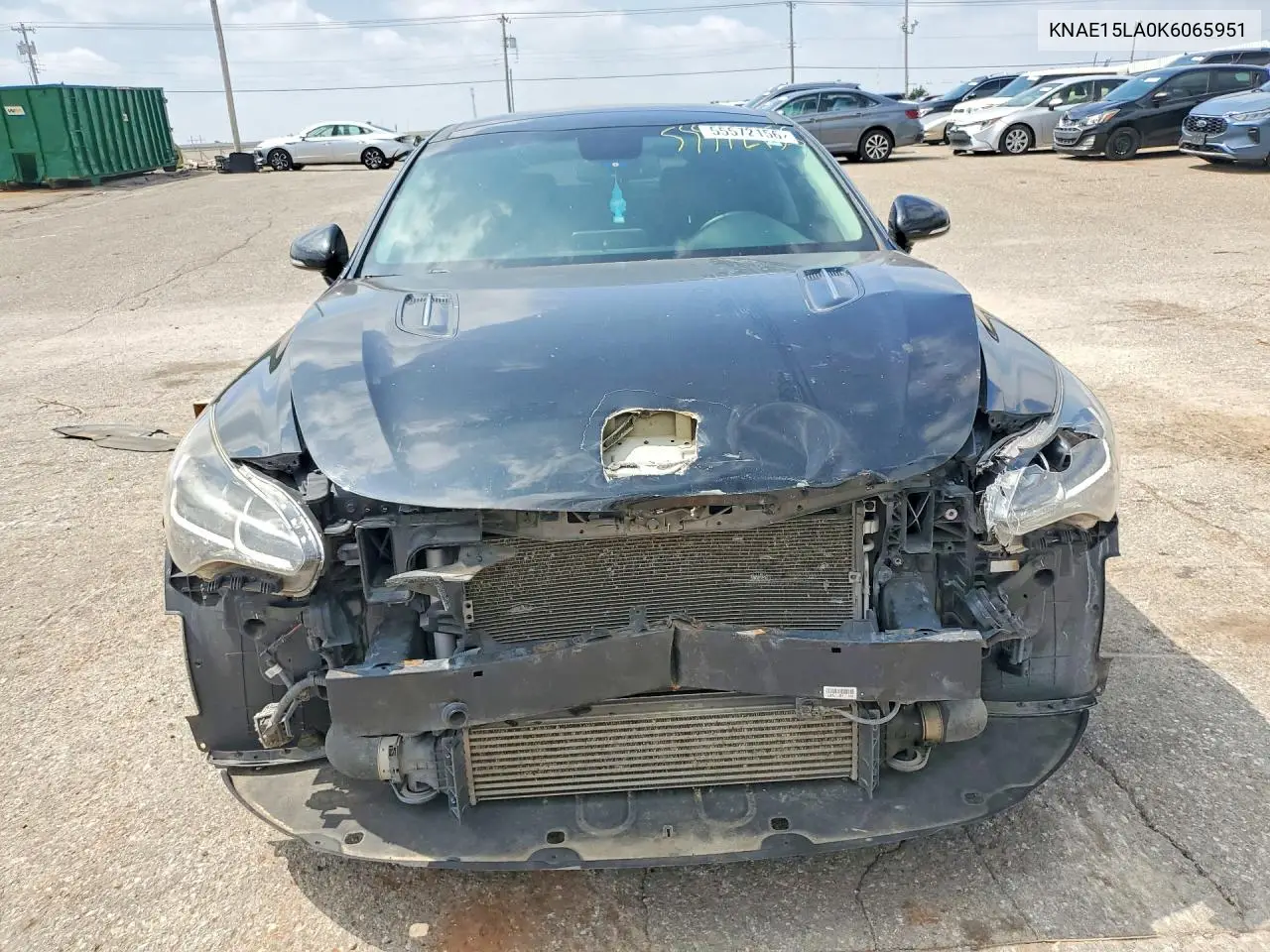 2019 Kia Stinger Base VIN: KNAE15LA0K6065951 Lot: 55572156