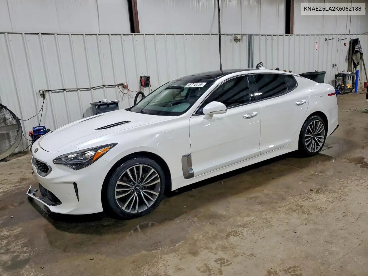 2019 Kia Stinger Premium VIN: KNAE25LA2K6062188 Lot: 55710056