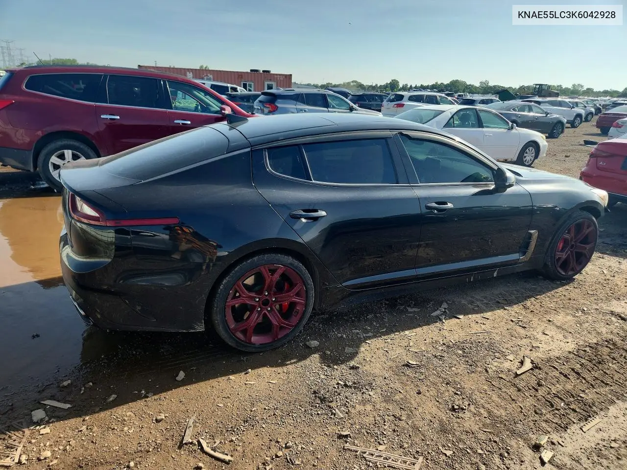 2019 Kia Stinger Gt2 VIN: KNAE55LC3K6042928 Lot: 56670286