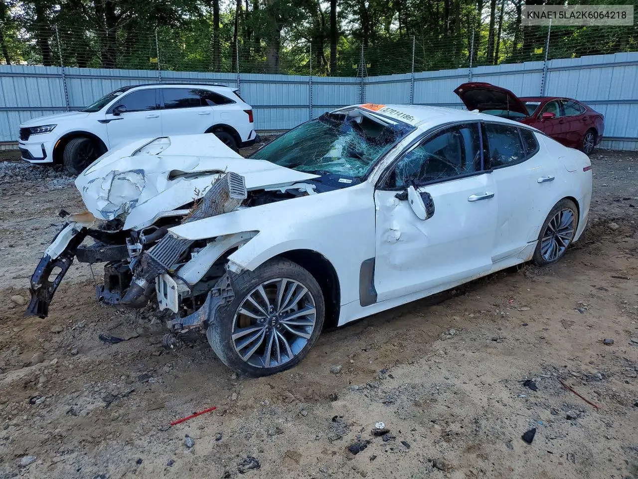2019 Kia Stinger Base VIN: KNAE15LA2K6064218 Lot: 57014186