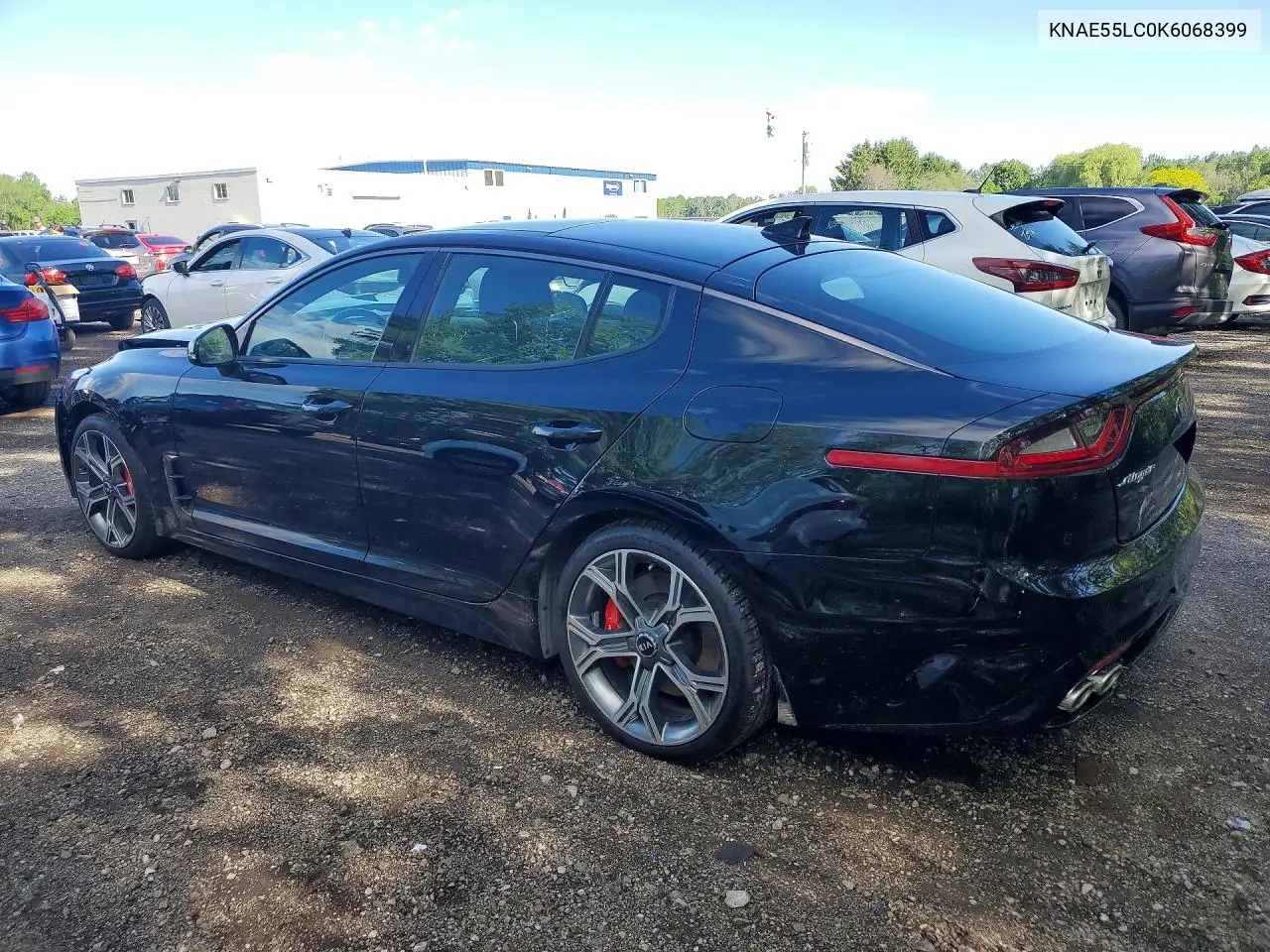 2019 Kia Stinger Gt2 VIN: KNAE55LC0K6068399 Lot: 57038326