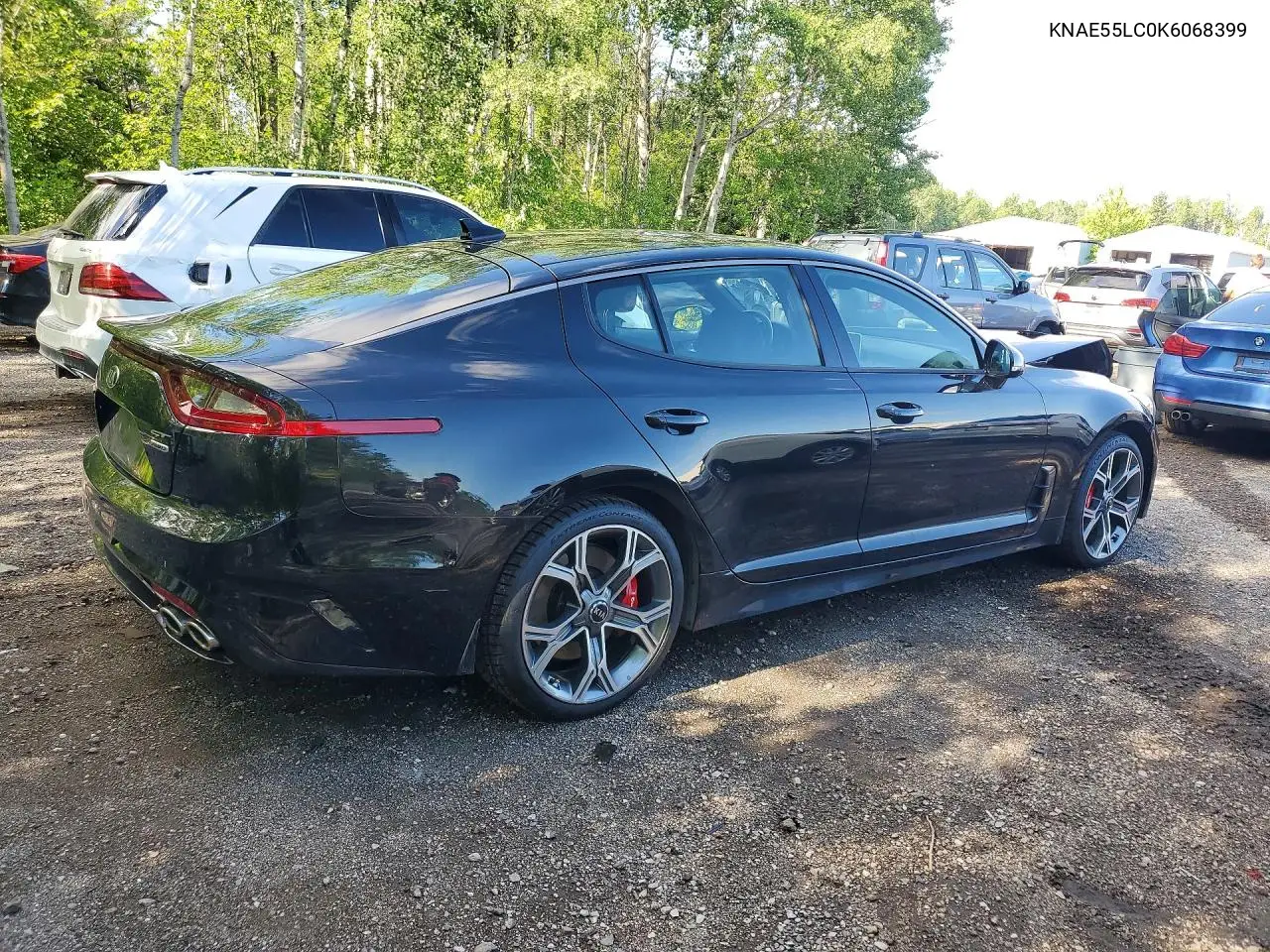 2019 Kia Stinger Gt2 VIN: KNAE55LC0K6068399 Lot: 57038326