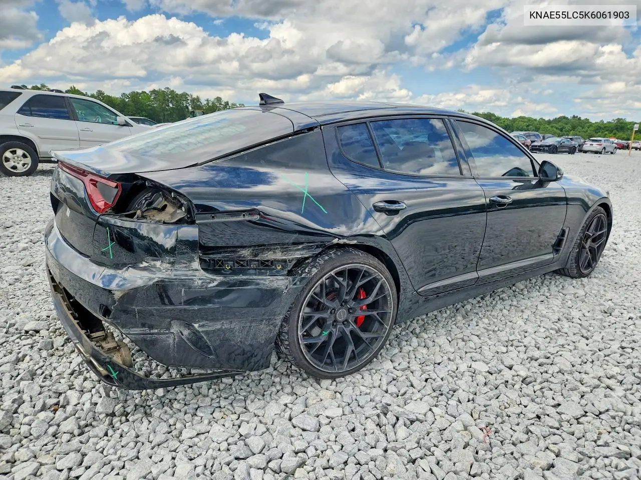 2019 Kia Stinger Gt2 VIN: KNAE55LC5K6061903 Lot: 57272576