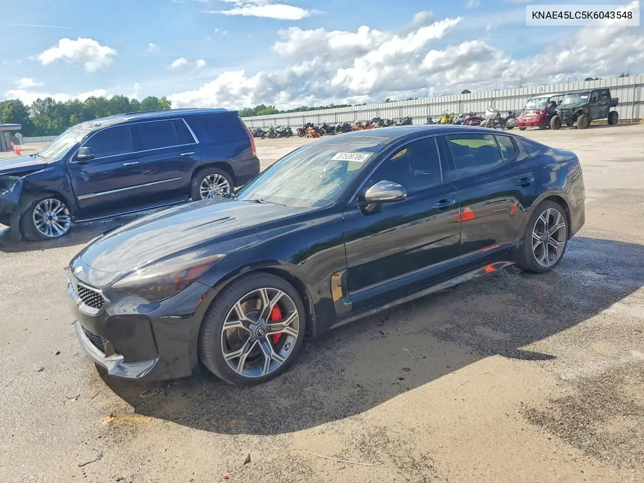 2019 Kia Stinger Gt1 VIN: KNAE45LC5K6043548 Lot: 57539706