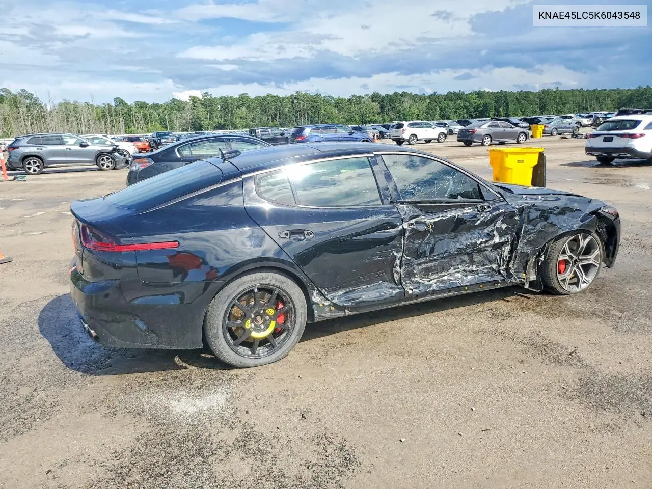 2019 Kia Stinger Gt1 VIN: KNAE45LC5K6043548 Lot: 57539706