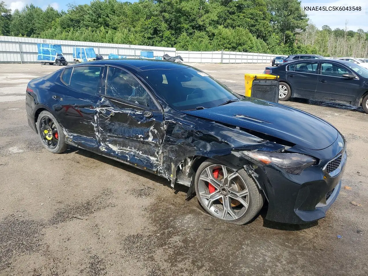 2019 Kia Stinger Gt1 VIN: KNAE45LC5K6043548 Lot: 57539706